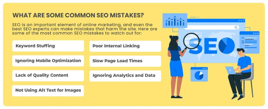 What are some common seo mistakes